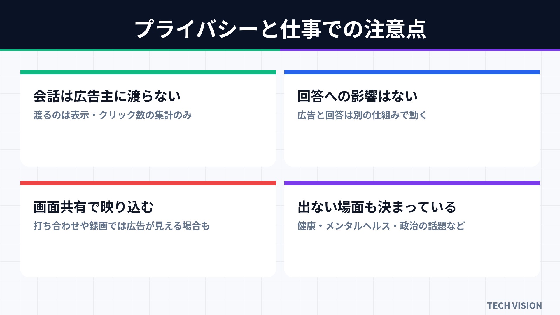 プライバシーと仕事での注意点