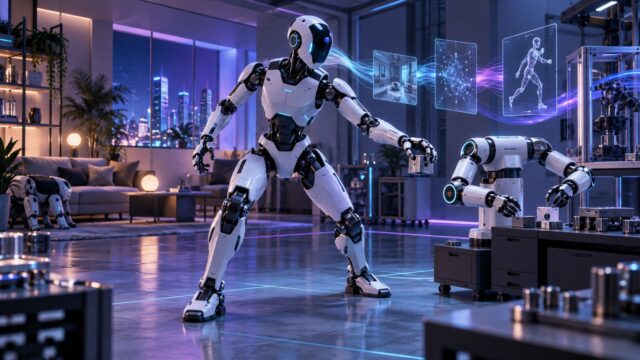 Gemini Robotics 2で全身制御されるヒューマノイドと協働ロボット