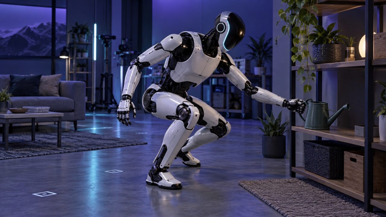 歩行と両腕操作とバランス制御を同時に行うヒューマノイドロボット